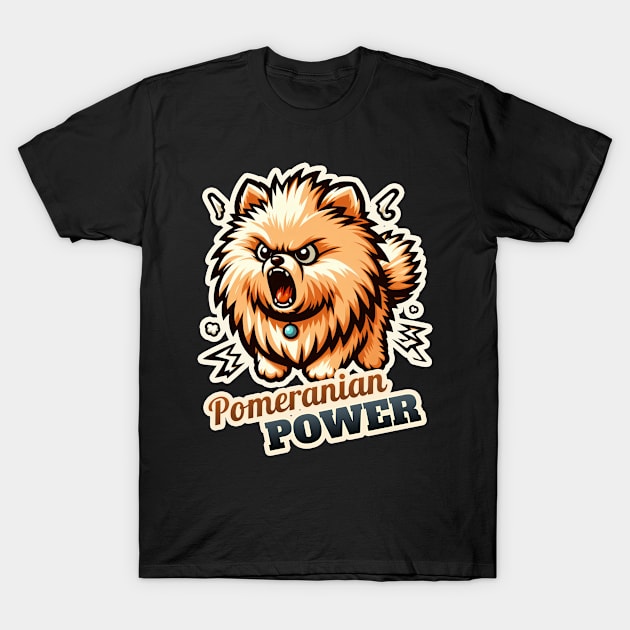 Pomeranian Angry T-Shirt by k9-tee